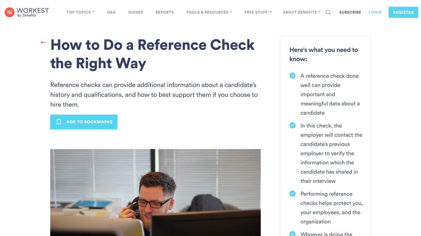 How to Do a Reference Check the Right Way - Workest
