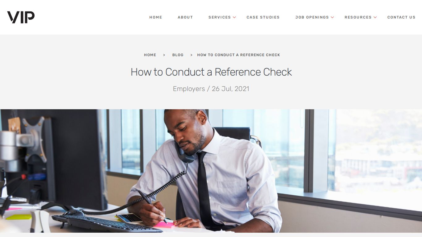 How to Conduct a Reference Check | VIP